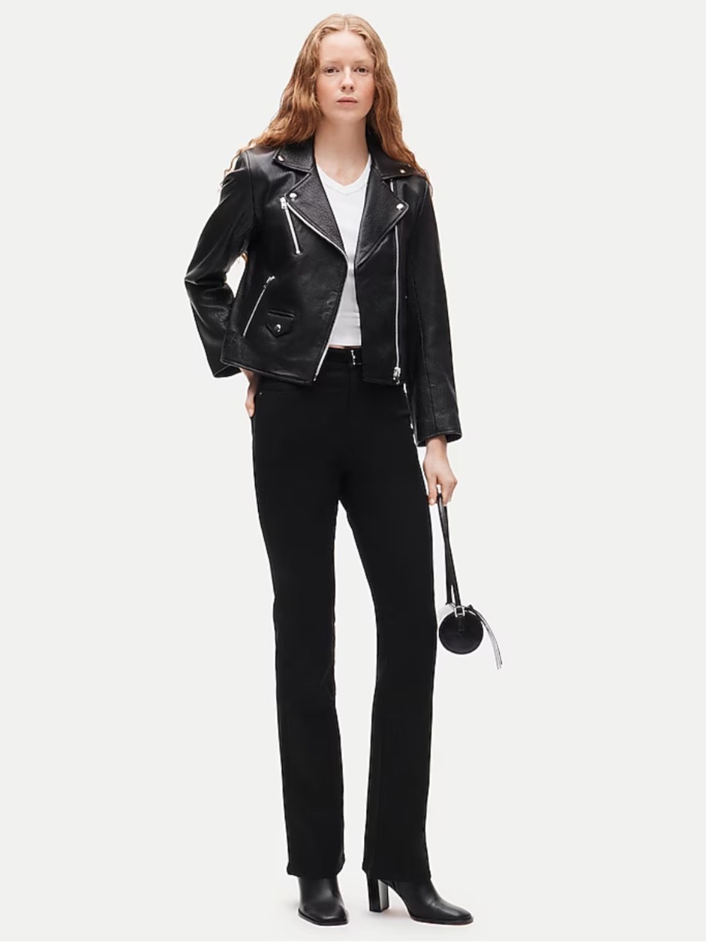 J. Crew 9" Billie demi-boot crop jean in stay black wash - Black